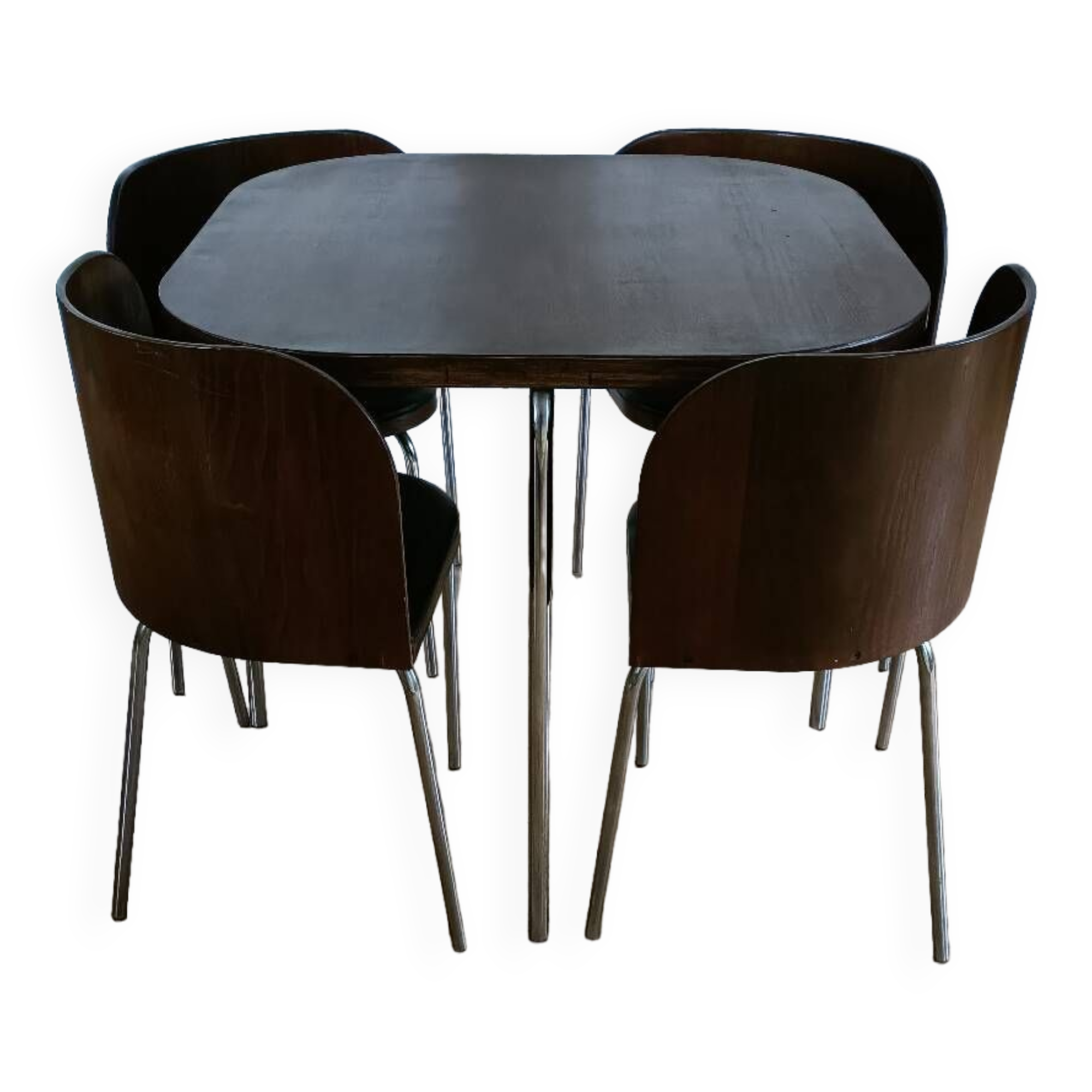 Vintage Ikea “Fusion” wooden table and chairs | Selency