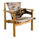Vintage Swedish Carl-Axel Acking Wooden "Trienna" Armchair Cowhide, 1950s