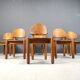 Chaises de salle à manger vintage en bois de pin - années 1980 - lot de 6