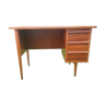 Scandinavian desk with 3 teak drawers