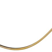 Oval shaped mirror set with a gilded brass rod. 1970s.