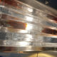 Transparent and smoky glass wall light for vintage Italian Poliarte.