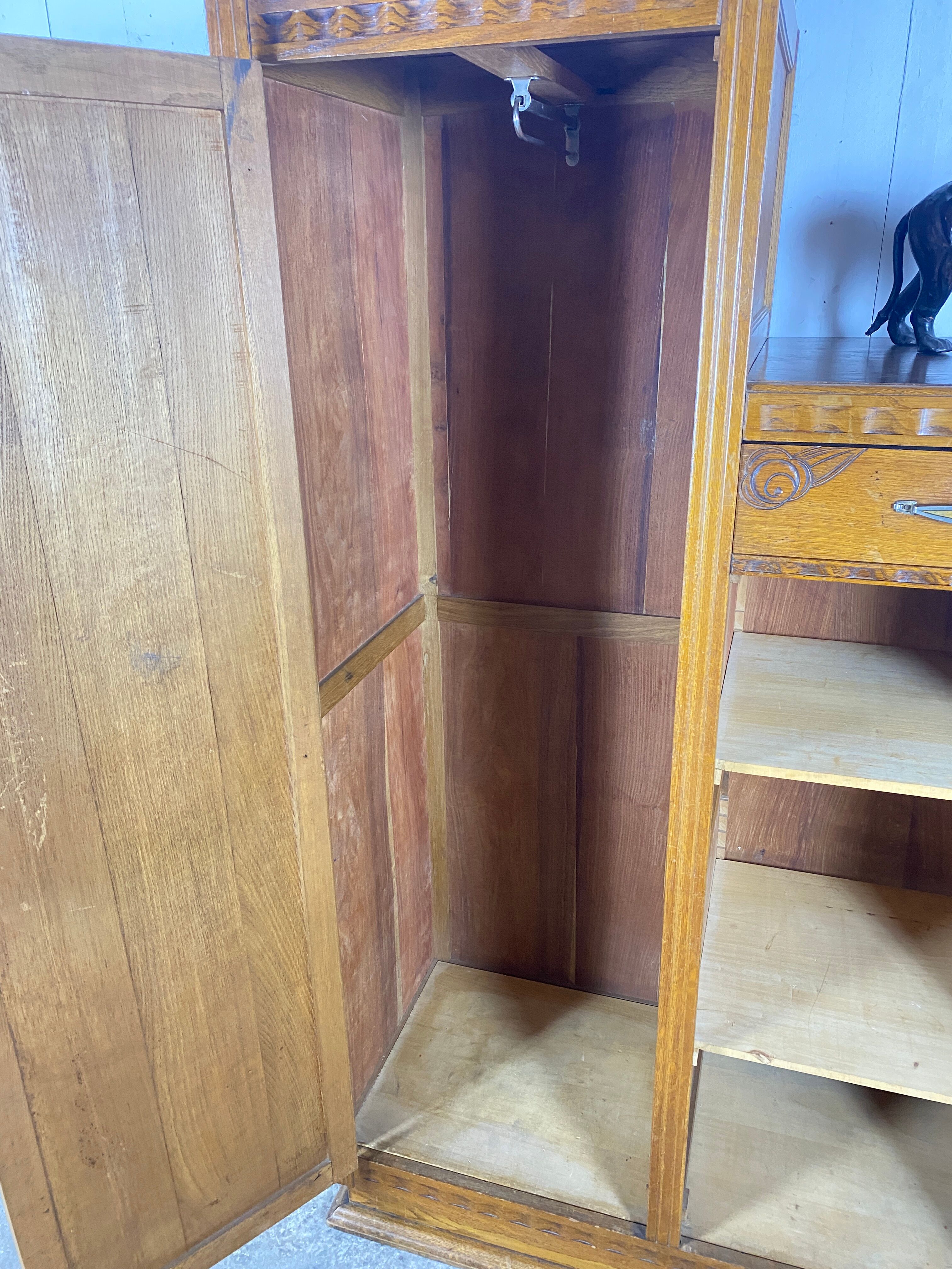 Asymmetrical art deco cabinet