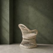 Fauteuil enfant en rotin vintage
