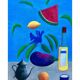 Colourful figurative oil painting