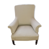 Fauteuil tapisserie  style crapaud debut 20°