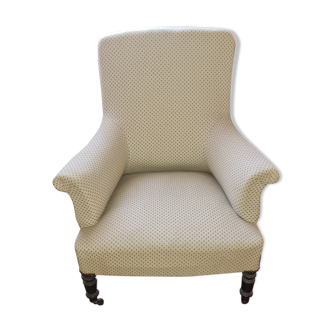 Fauteuil tapisserie  style crapaud debut 20°