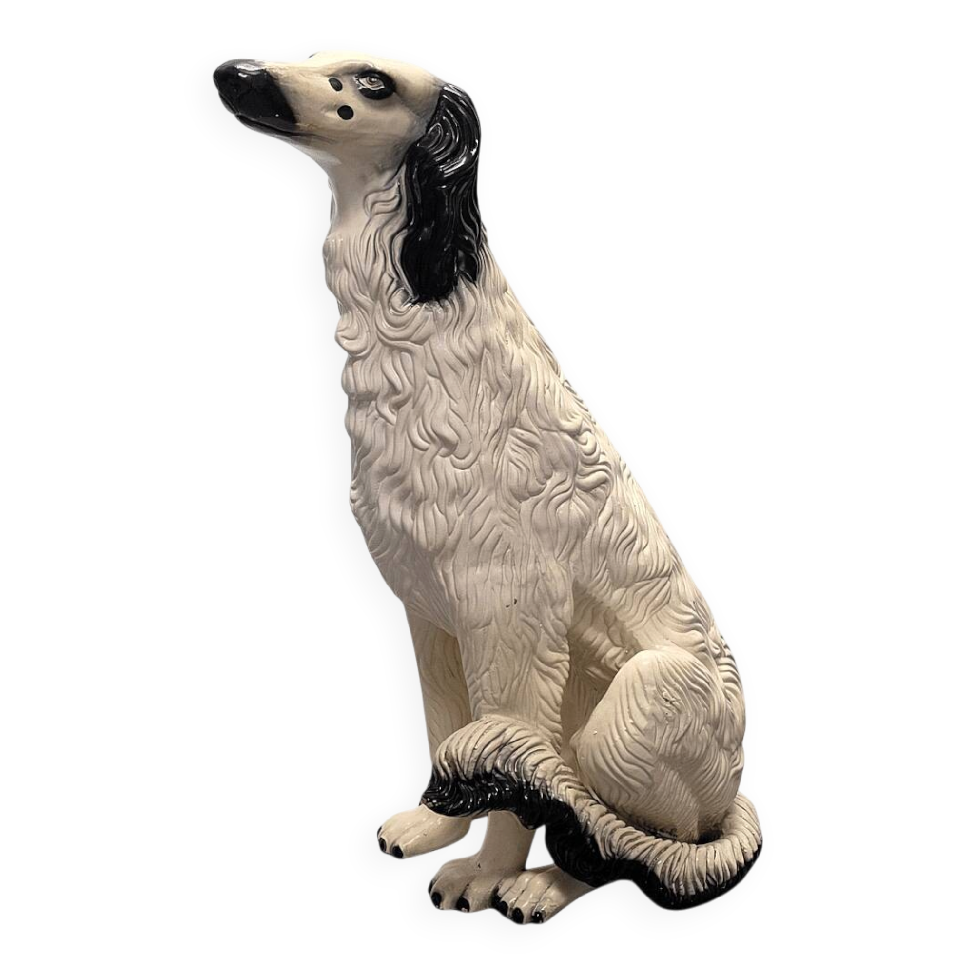Vintage Italian Ceramic Dog Statue, 1960/70s