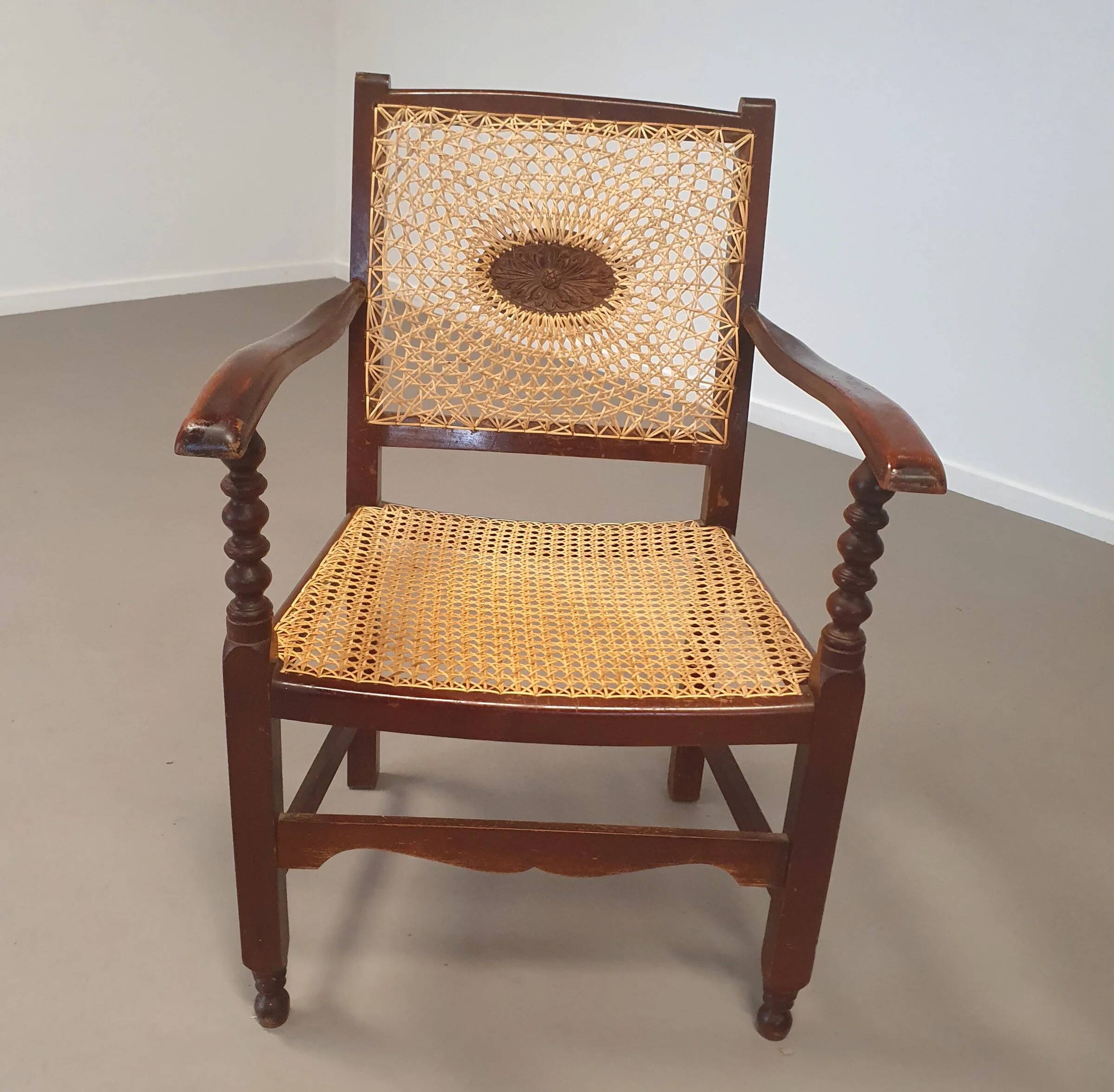 Monastery / medallion / webbing arm chairs / 1930s