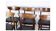 Set of Six Dining Table Chairs of Danish Design in Rosewood with Black Leather