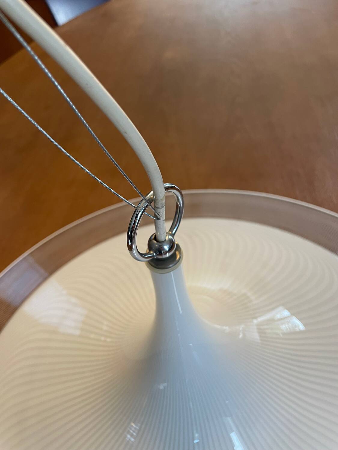 Suspension swirl et filigrane Murano