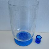 Bubbled glass vase transformable into a photophore