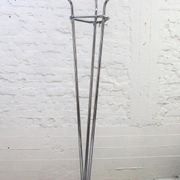 Vintage tubular chrome coat rack, 1970s