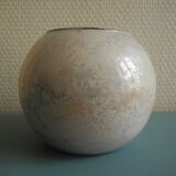 Jean-Noël Bouillet vase lacquered glass Oceania vintage decor French vase 70s