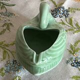 Almond green ceramic swan