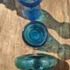 Vases and vintage soliflore blue and turquoise