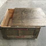 Coffee table industrial boot