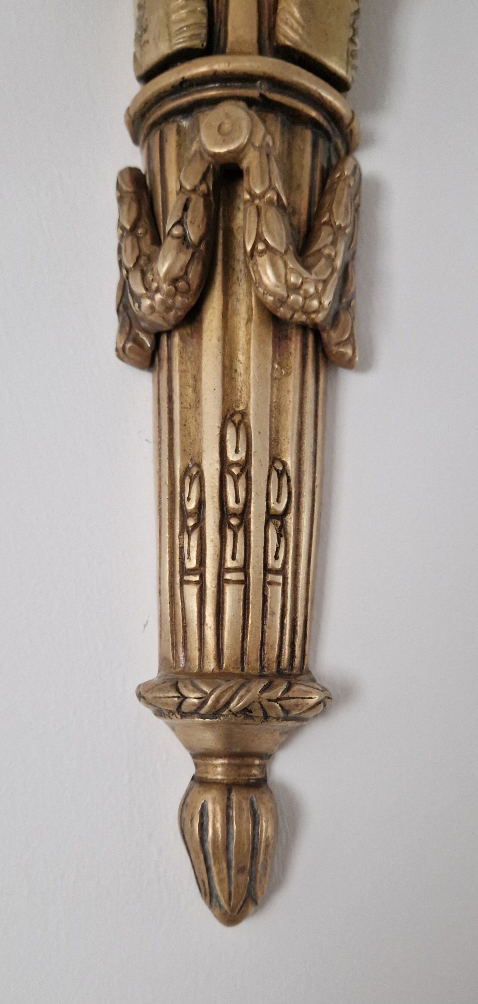 Napoleon III era bronze wall lamp