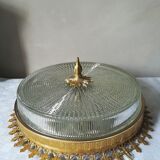 Double chiseled glass ceiling light