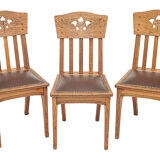 Set of 6 Art Nouveau chairs by Léon Jallot