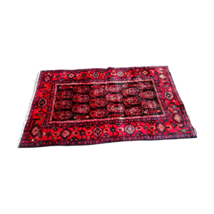 Tapis marocain fait main en pure laine 2m 10 x 1m 35 vintage