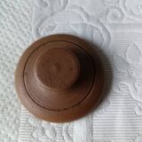 Gargoulette vintage fait main en grès marron vernissé