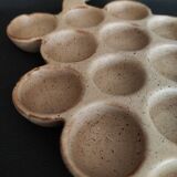 Vintage stoneware egg holder
