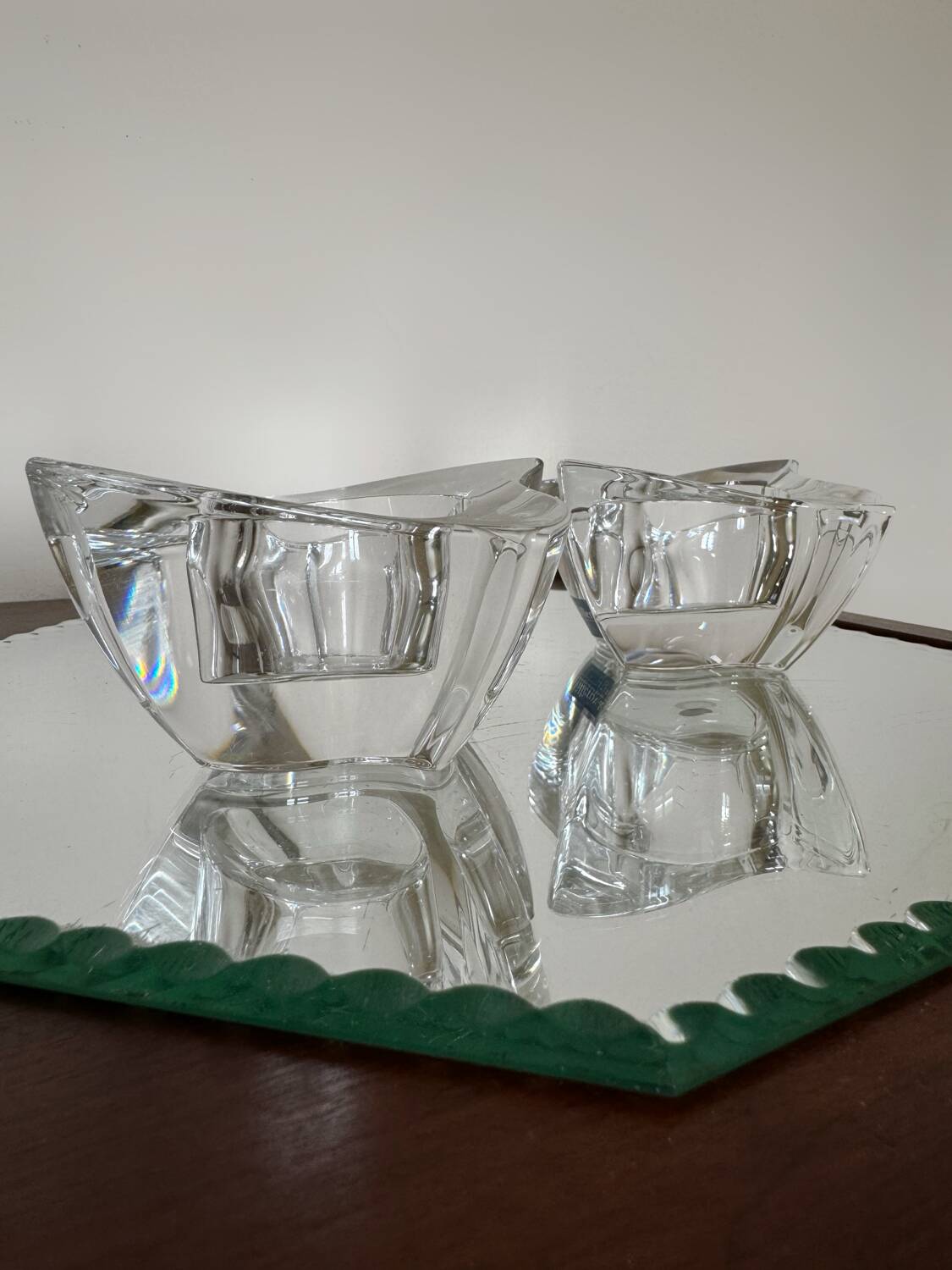 Villeroy & Boch crystal tealight holders