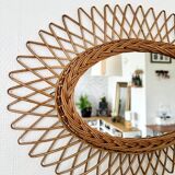 Wicker mirror