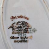 Large oval Winterling Bavaria porcelain dish with gold frieze Excelsior decoration