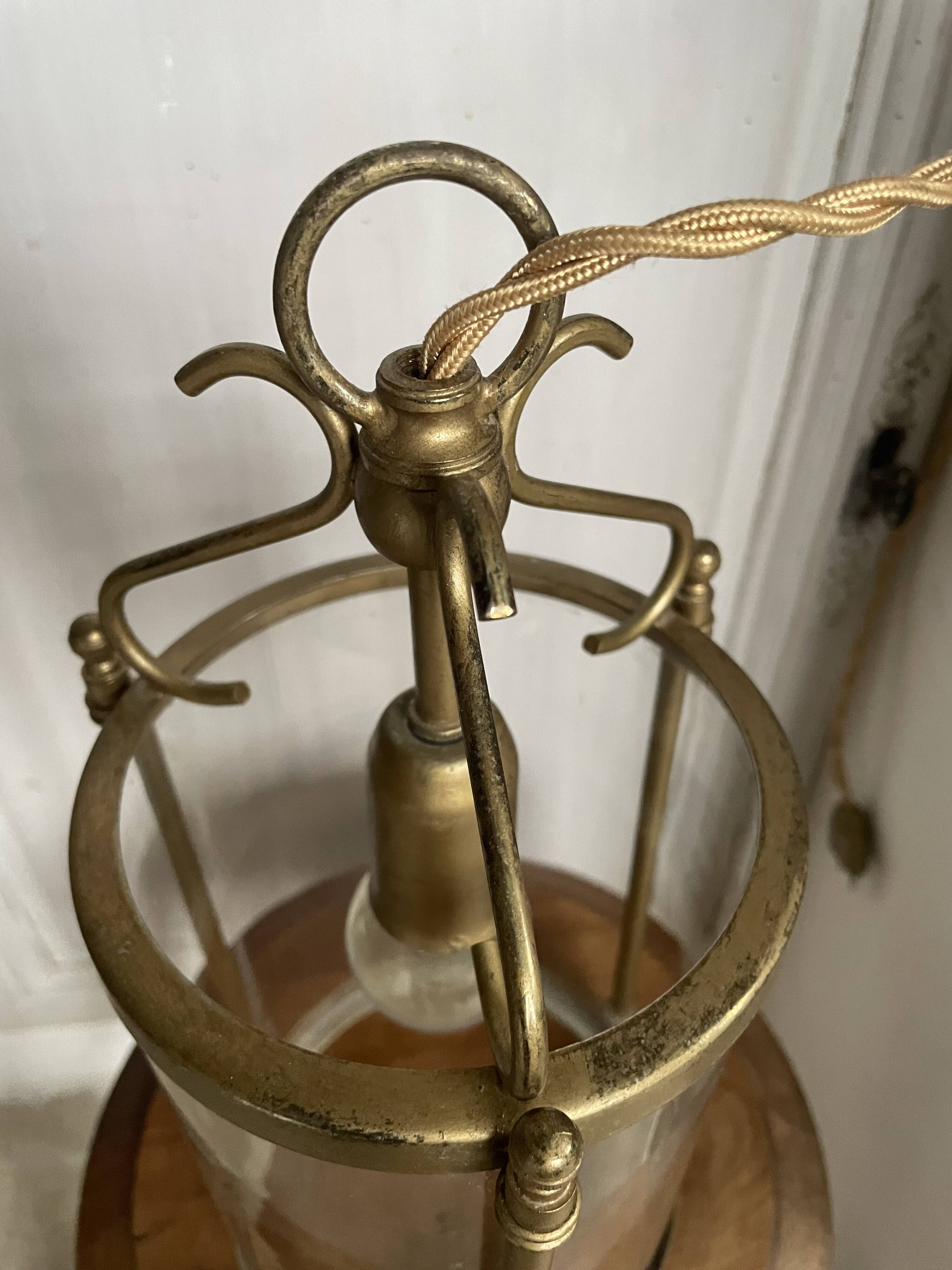 Brass hanging lamp