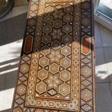 Moroccan marquetry game table