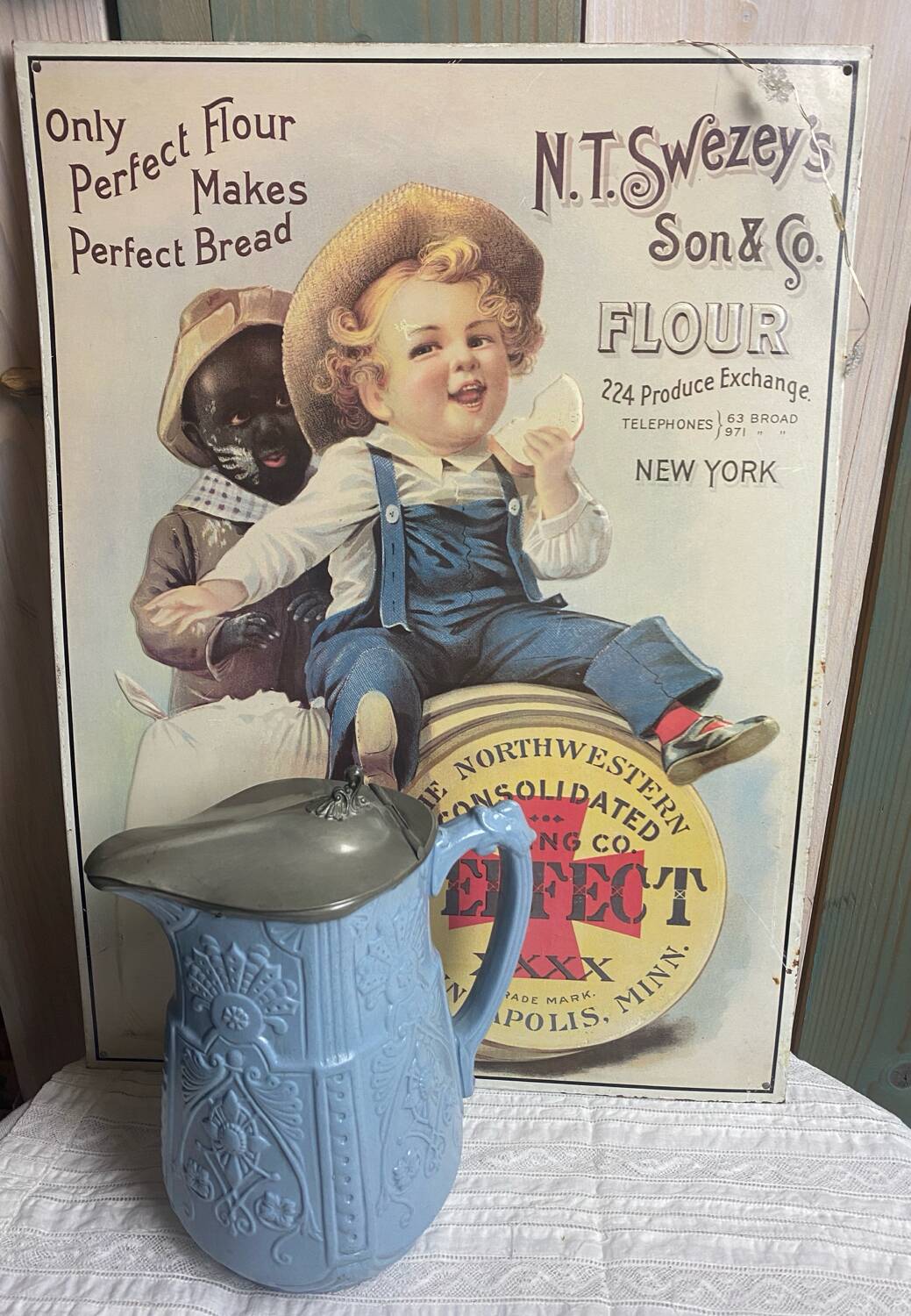 American vintage tin sign