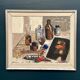 Original Swedish Oil On Canvas – “The Work Table Atelier” By Eric Lundberg