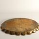 Hollywood Regency Oval Brass Tray by Arvid Johansson, Arvika Konstsmide, Sweden