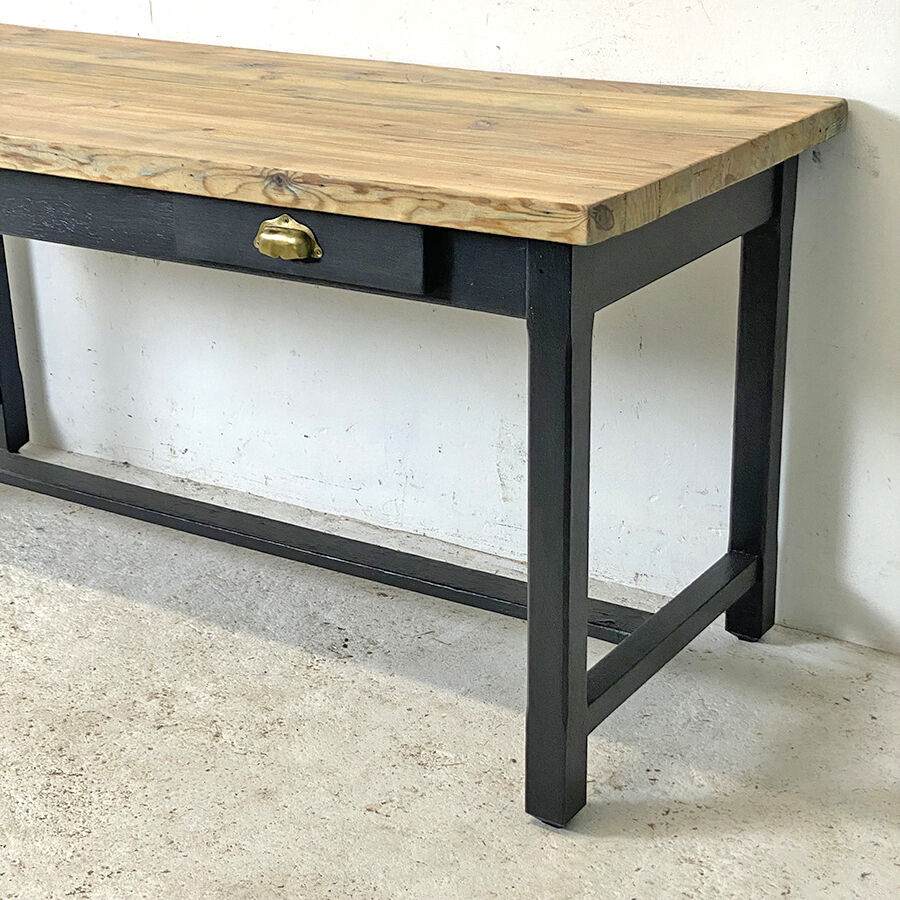 Table de ferme en Sapin vintage 50's