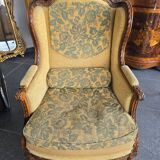 Louis XVI bergère armchairs, late 19th - early 20th century