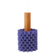 Suspension in purple lacquered metal and teak
