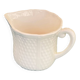 Gien earthenware milk jug/creamer with "Pont aux choux" (Cabbage Bridge) and "Grain de Riz" (Rice Grain) decoration