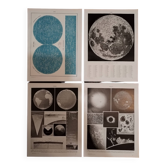 Lot de lithographies sur le ciel, le soleil, la Lune et la Terre