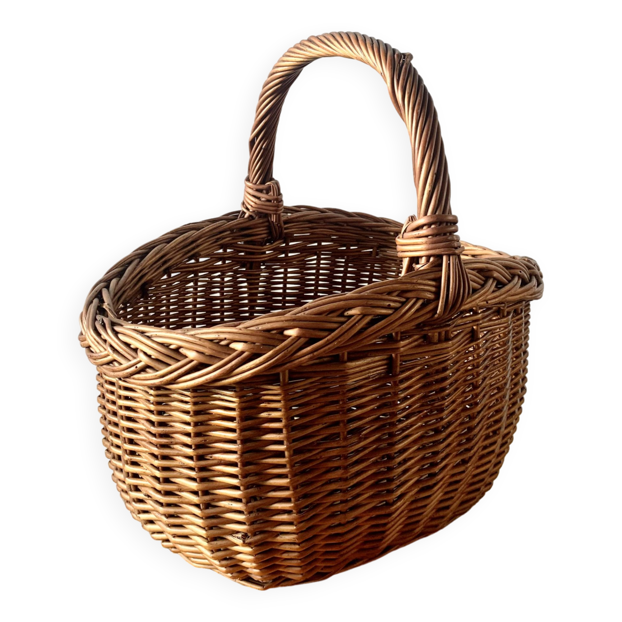 Vintage wicker basket
