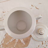 Sugar Lunéville KG France white decoration gold stars