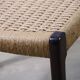 Scandinavian chair model 71 by Niels Otto Moller in teak and rope