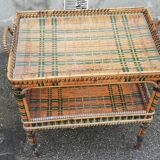 Vintage rattan service