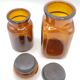 Duo de bocaux bruns
