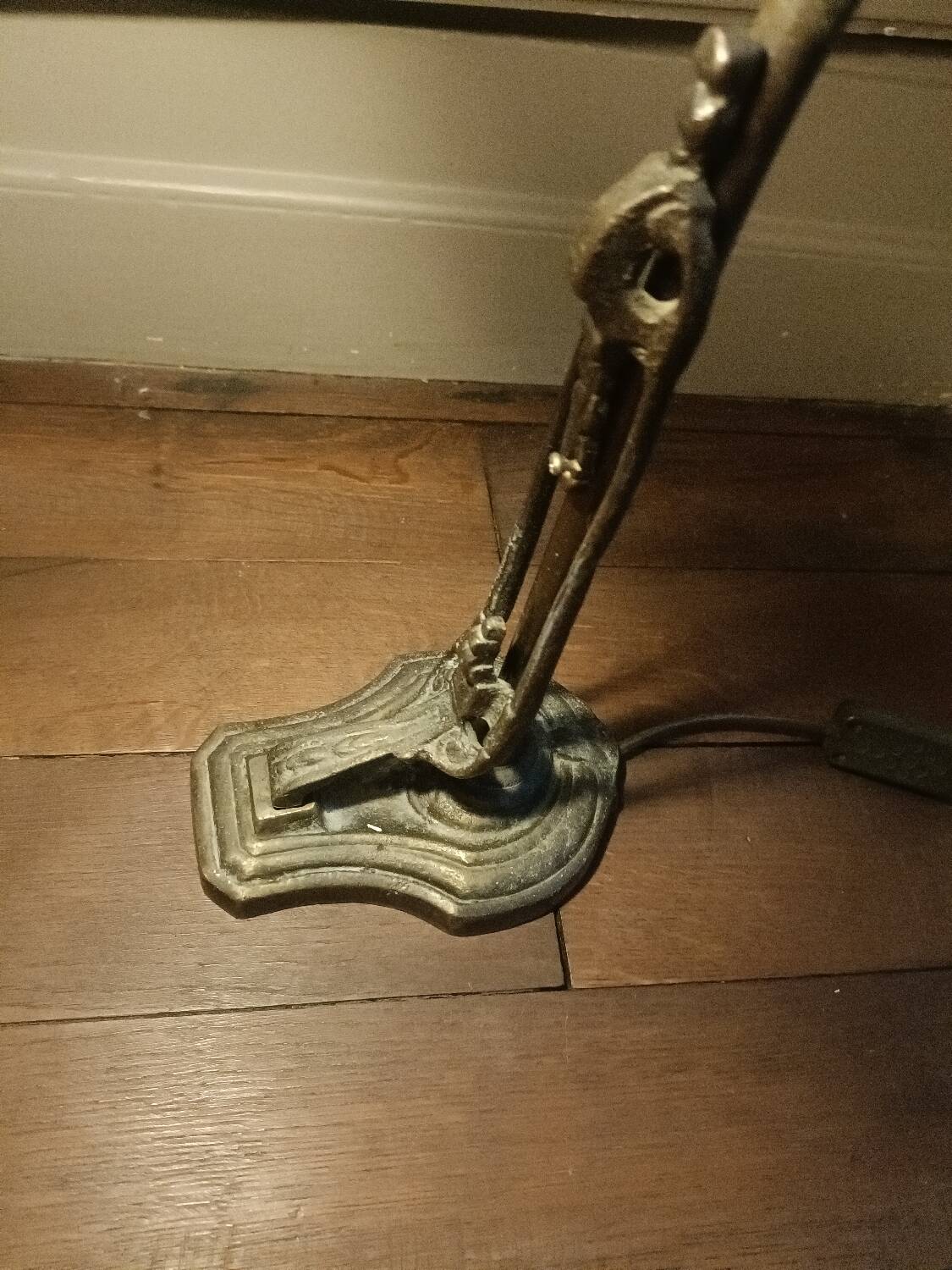 Art Deco gooseneck lamp