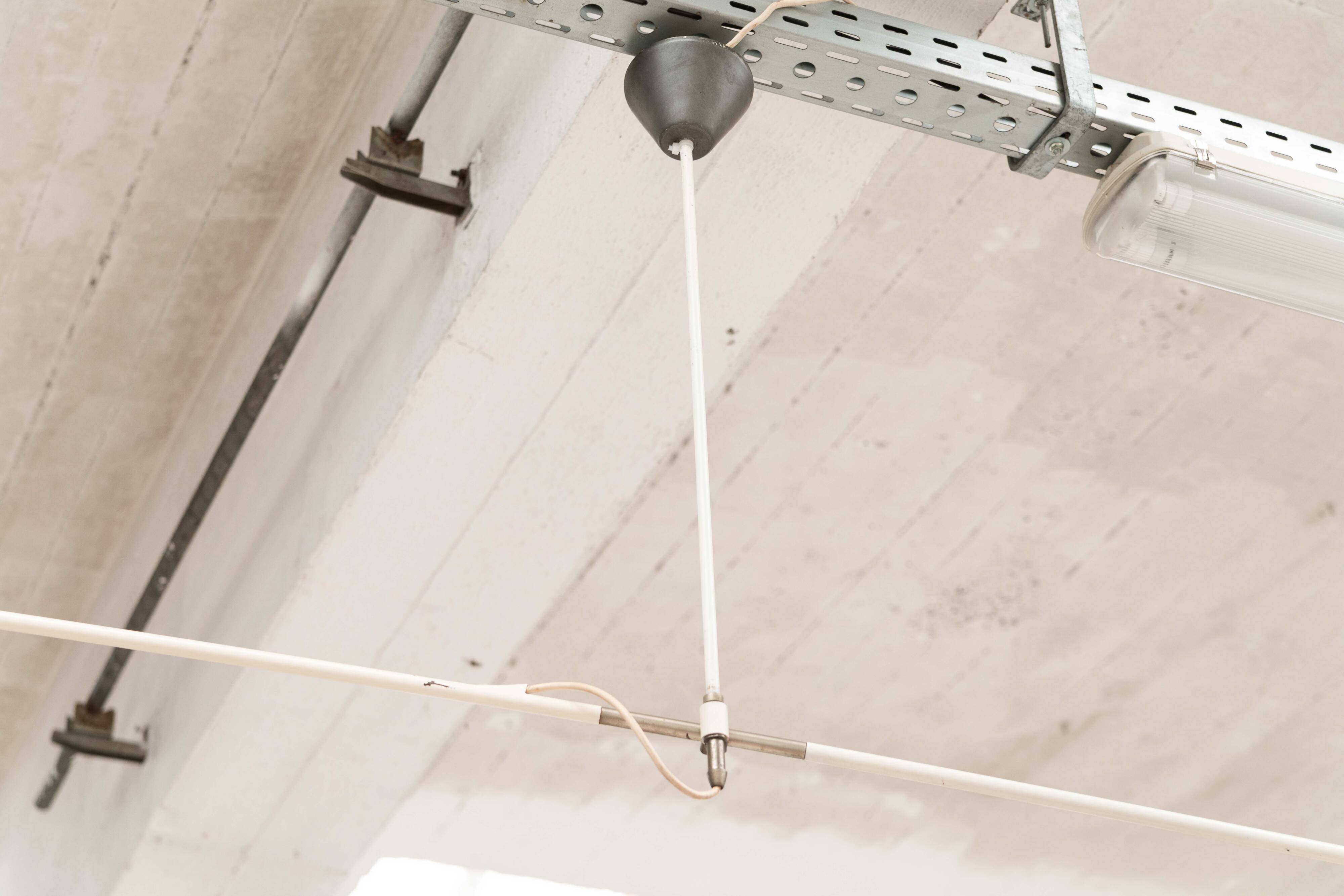 Counterbalance ceiling lamp by JJM Hoogervorst for Anvia Almelo, 1950's