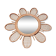 Rattan sun mirror and caning diameter 50cm