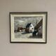 Original Swedish Oil on Canvas – "Houses", Unknown Author – Signed, Vintage and Framed – 61 x 51 cm (24 x 20 inches)