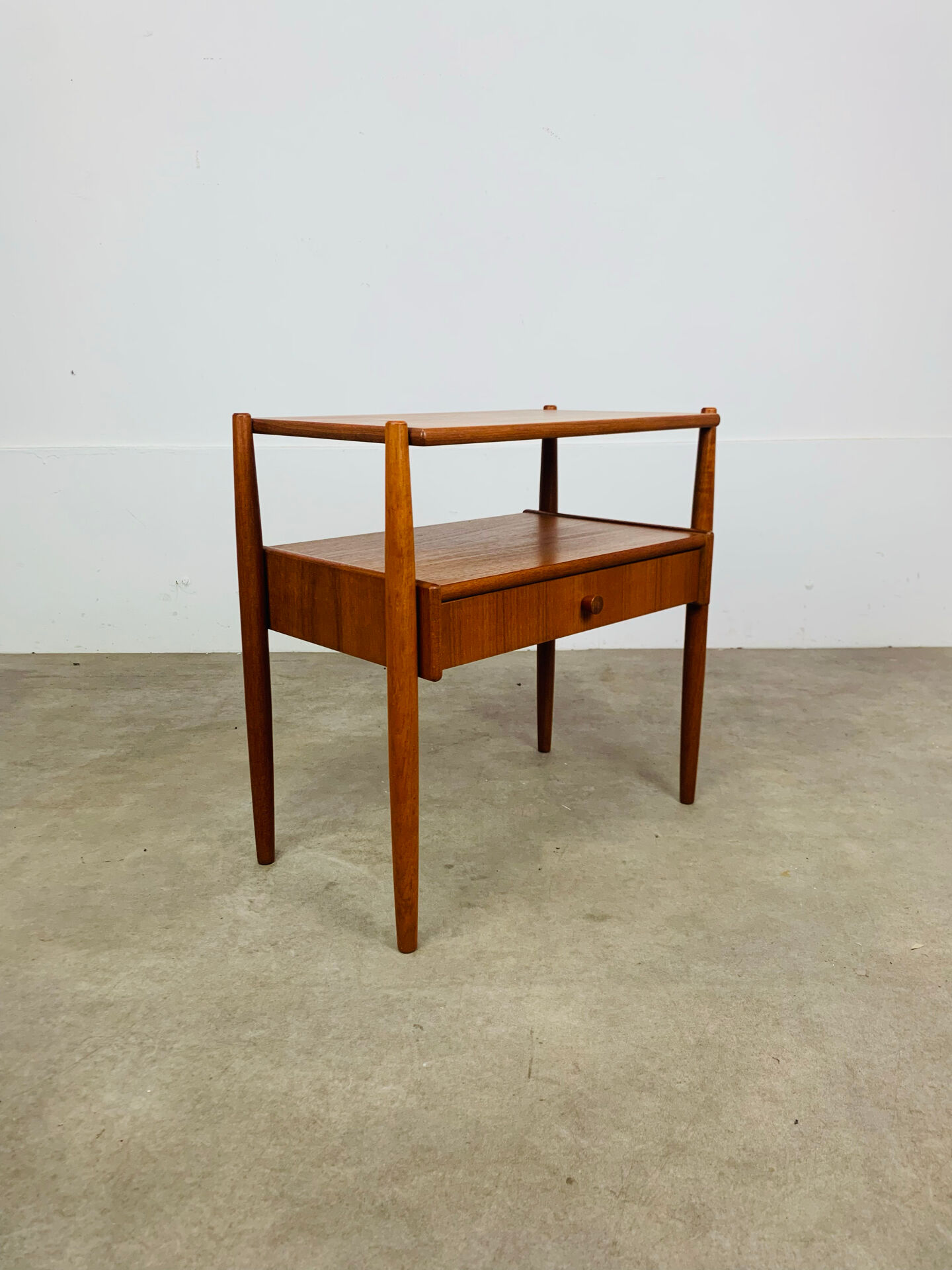 Scandinavian teak bedside table, 1960s